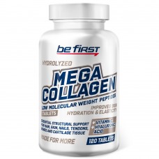 Mega Collagen Peptides + hyaluronic acid + vitamin C Be First  120 таблеток